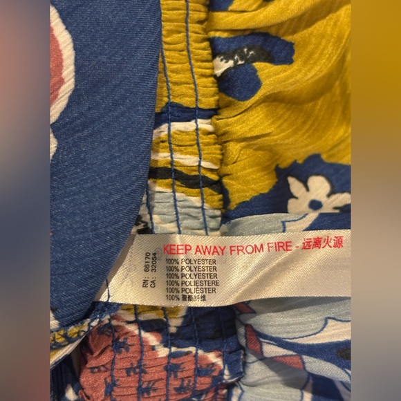 Free People Intimately โWeekend in Montaukโ Blue Floral Tie Strap Crop Top NWT ๐ผ - Picture 12 of 12